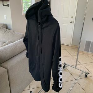 Adidas full zip black hoodie